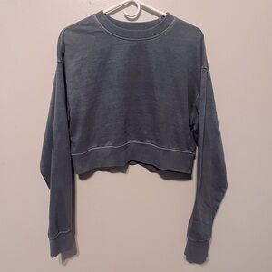 Sunday Black Cropped Sweatshirt